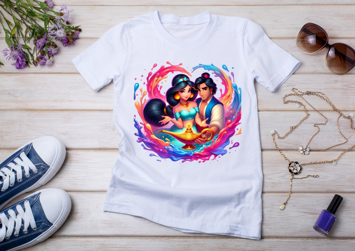 T-shirt Enfant Jasmine & Aladdin