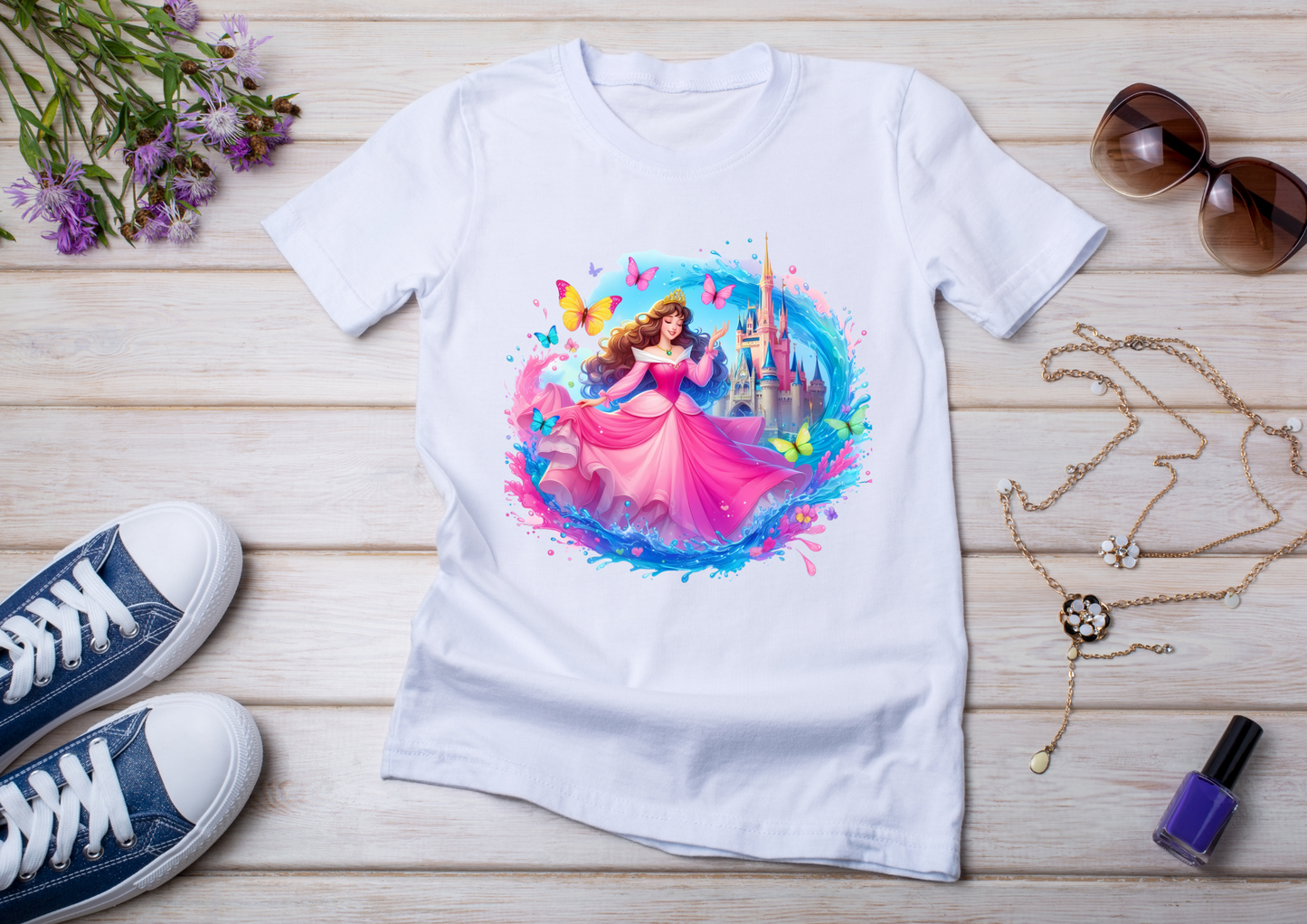 T-shirt enfant Princesse Aurore – La Belle au Bois Dormant