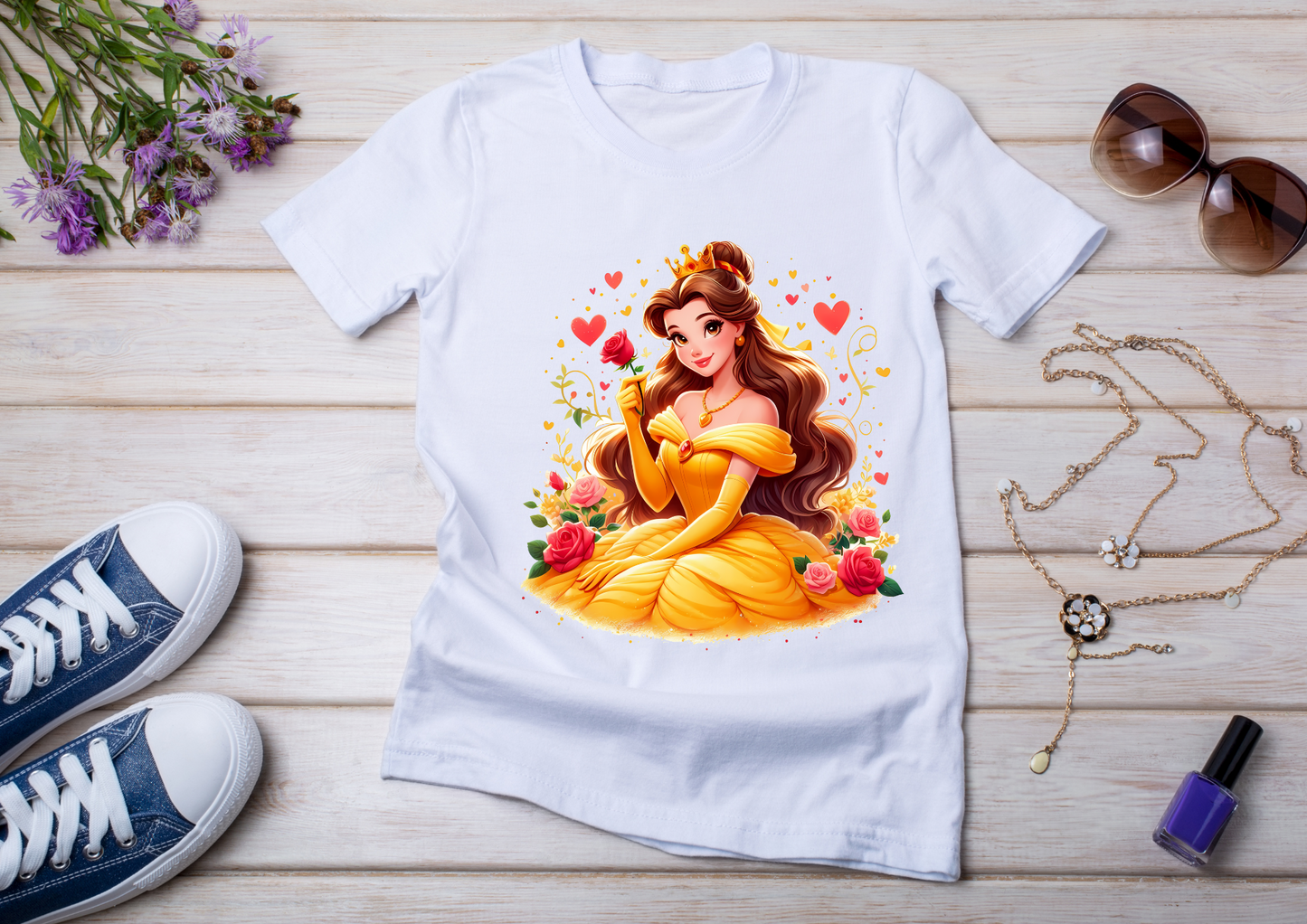 T-shirt enfant Princesse Belle (La Belle et la Bête)