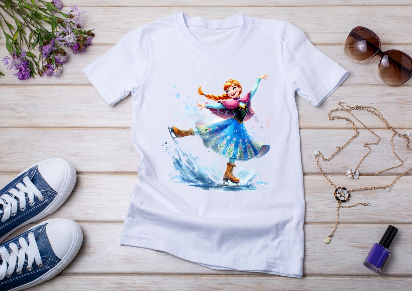 T-shirt enfant Anna & Elsa