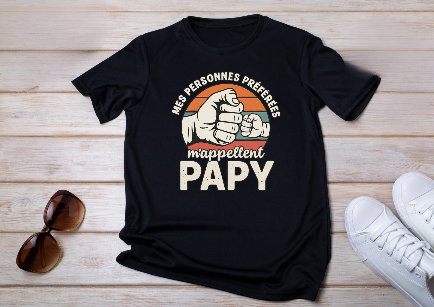 đ T-shirt "Mes personnes prĂ©fĂ©rĂ©es mâappellent Papy"