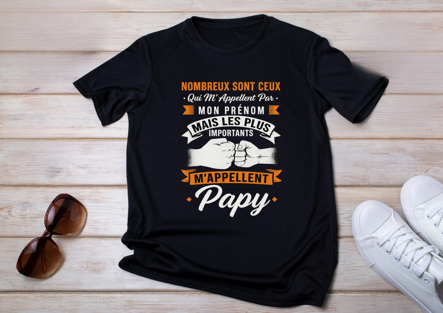 👕 T-shirt humour & tendresse – M’appellent Papy