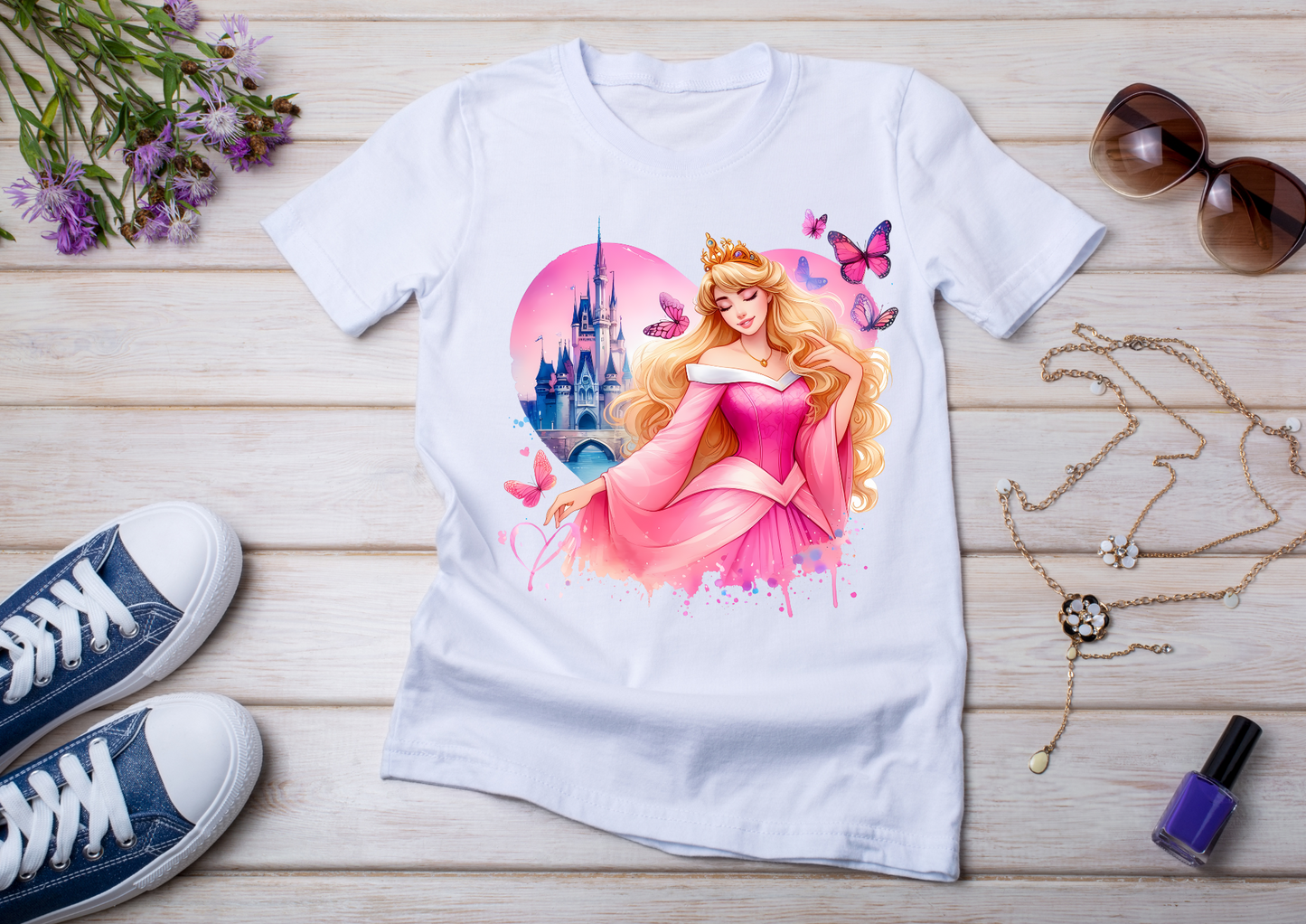 T-shirt enfant Princesse Aurore – La Belle au Bois Dormant