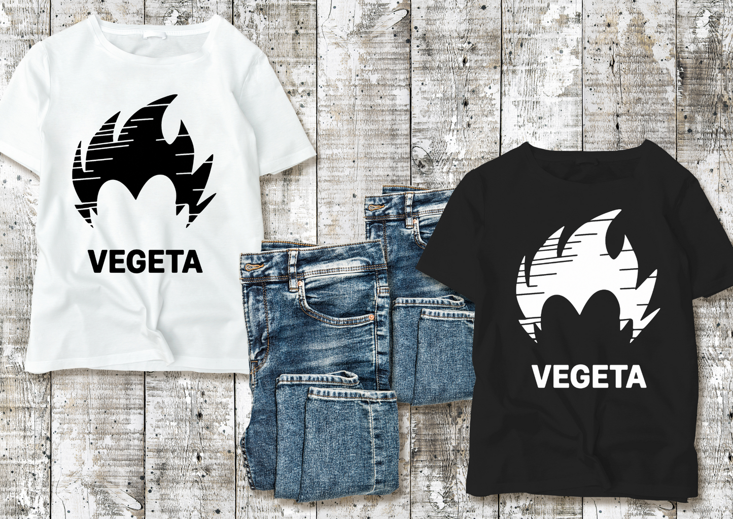 T-shirt "VEGETA Silhouette" – Dragon Ball Style