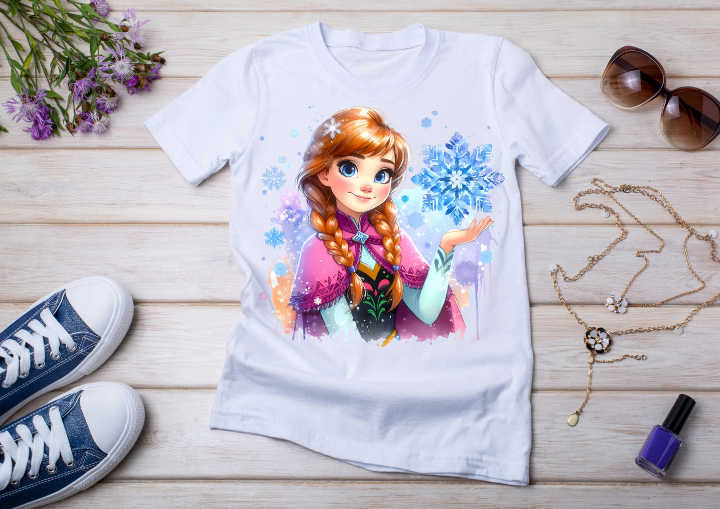 T-shirt enfant Anna & Elsa