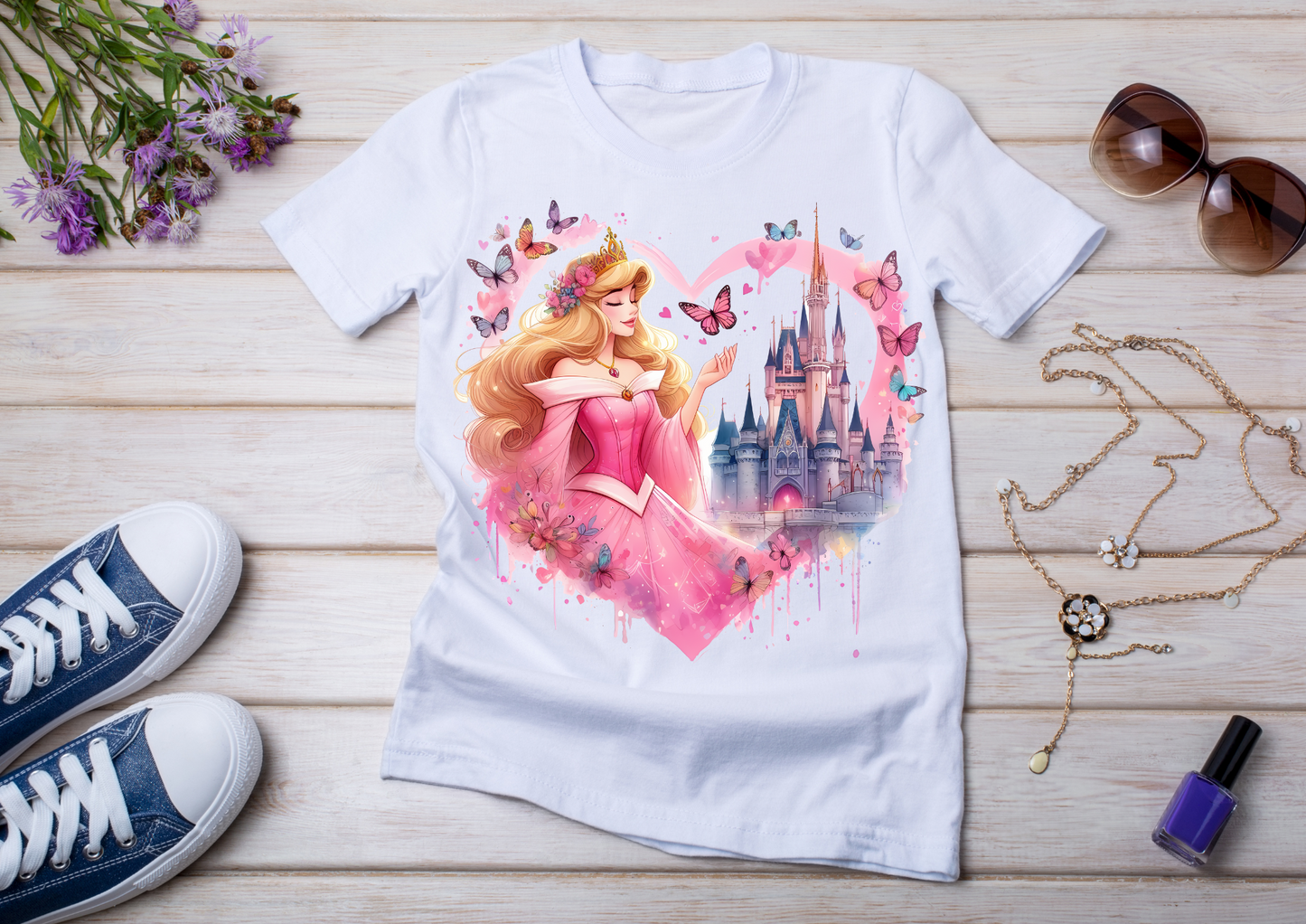 T-shirt enfant Princesse Aurore – La Belle au Bois Dormant
