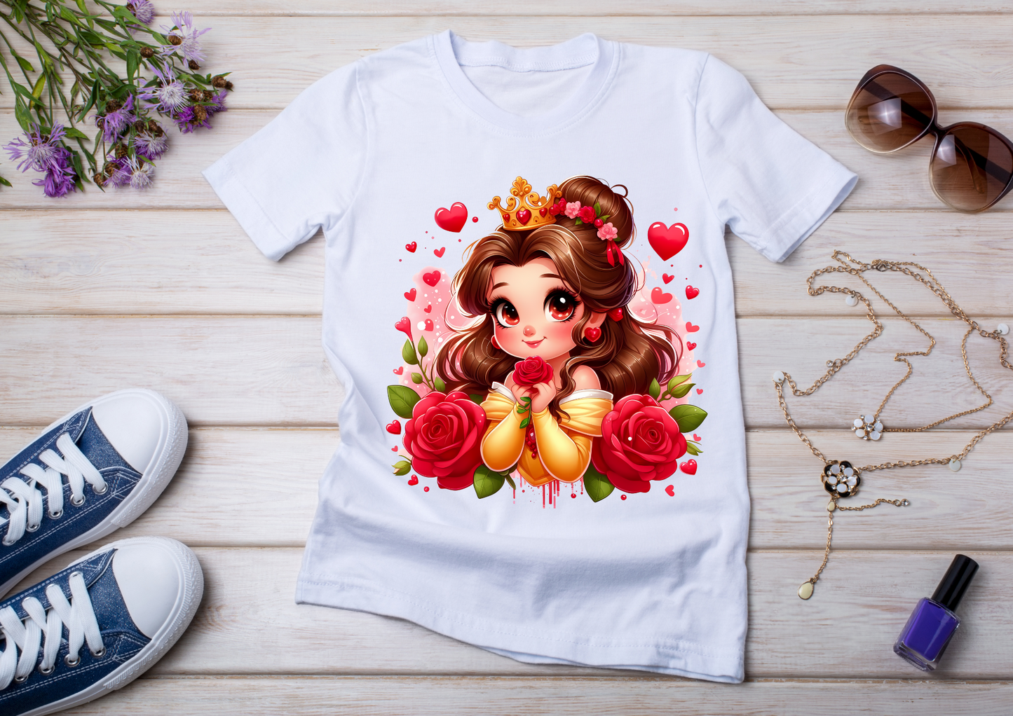 T-shirt enfant Princesse Belle (La Belle et la Bête)