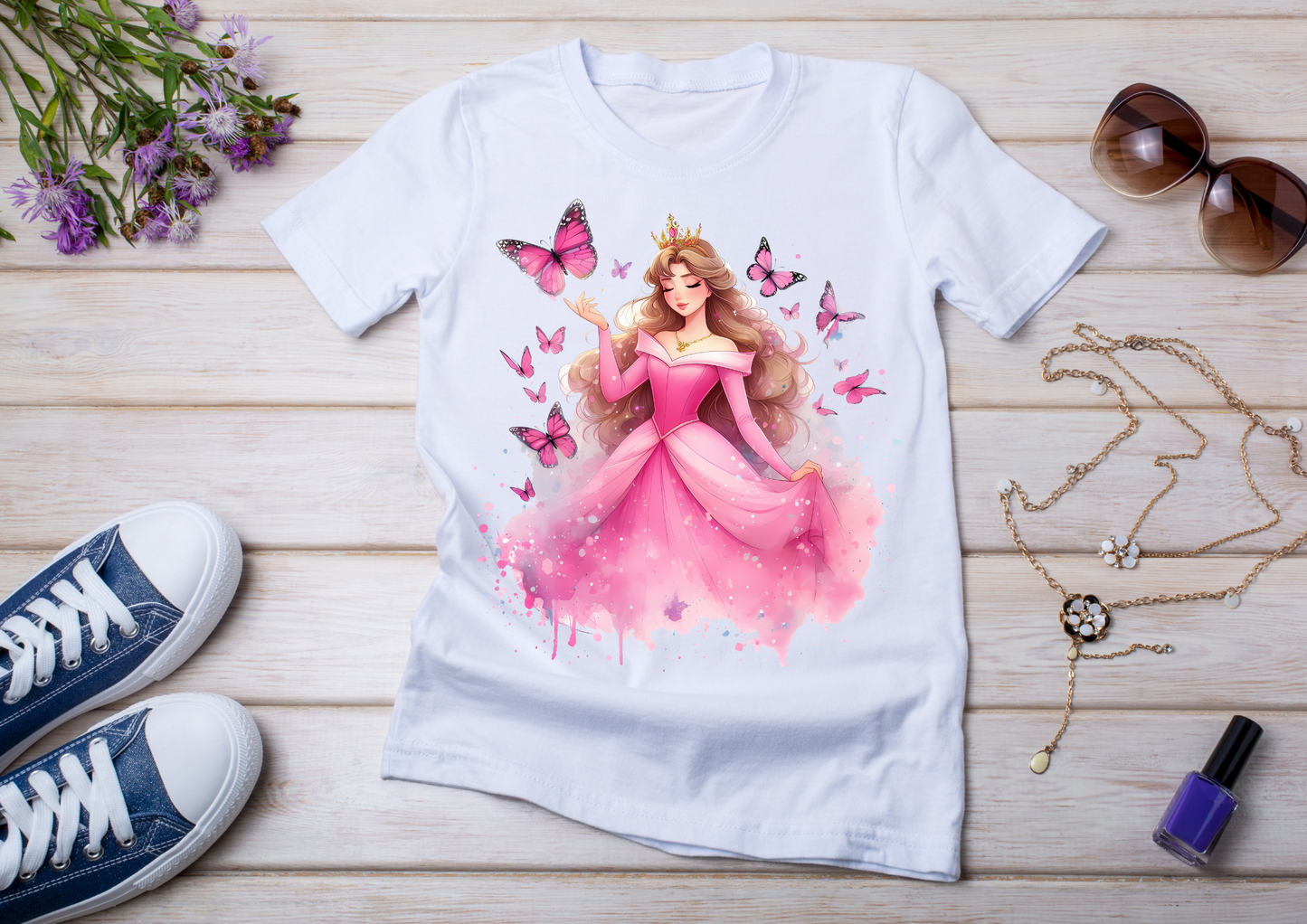 T-shirt enfant Princesse Aurore – La Belle au Bois Dormant