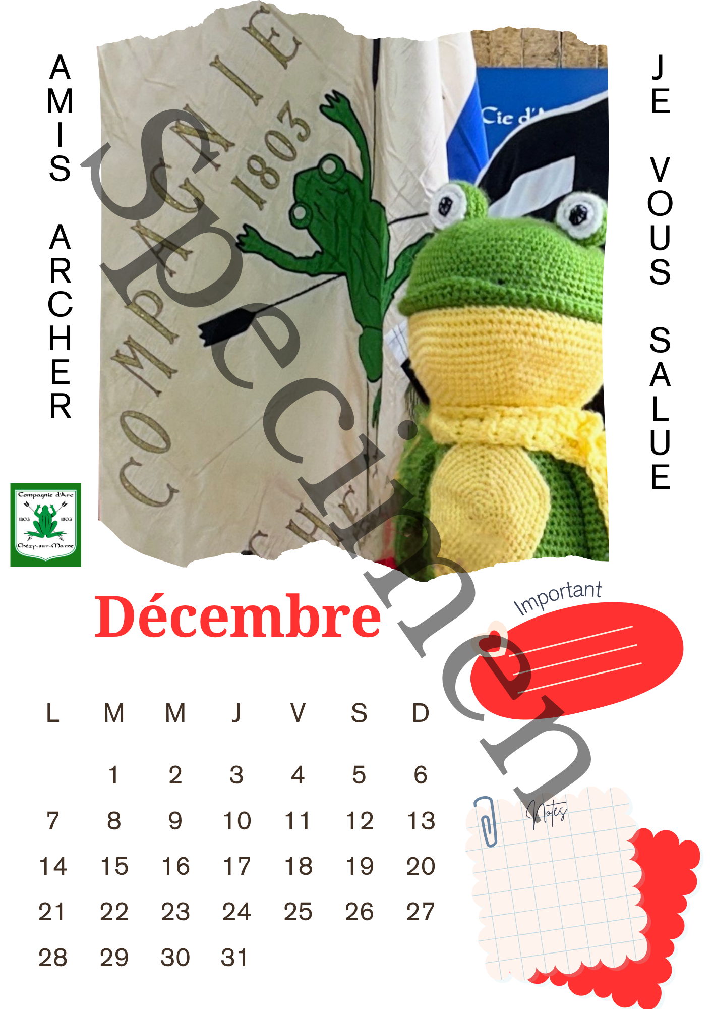 đïž Calendrier 2026 âDame Alineâ â LâannĂ©e pleine dâhumour et de bonne humeur !