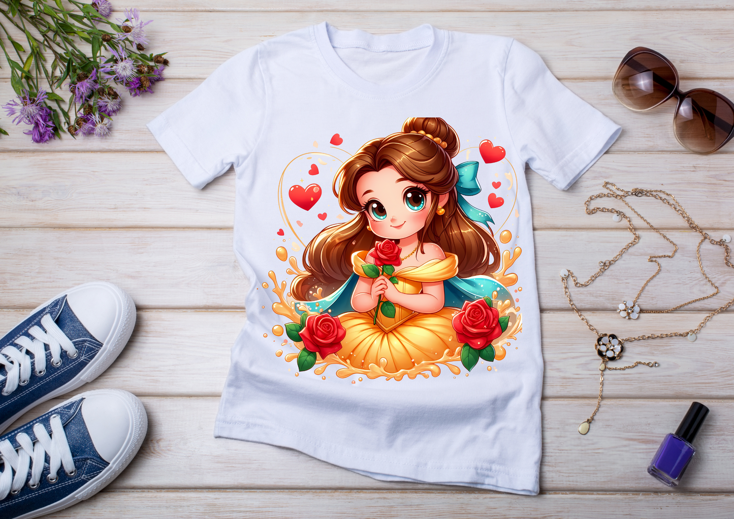 T-shirt enfant Princesse Belle (La Belle et la Bête)