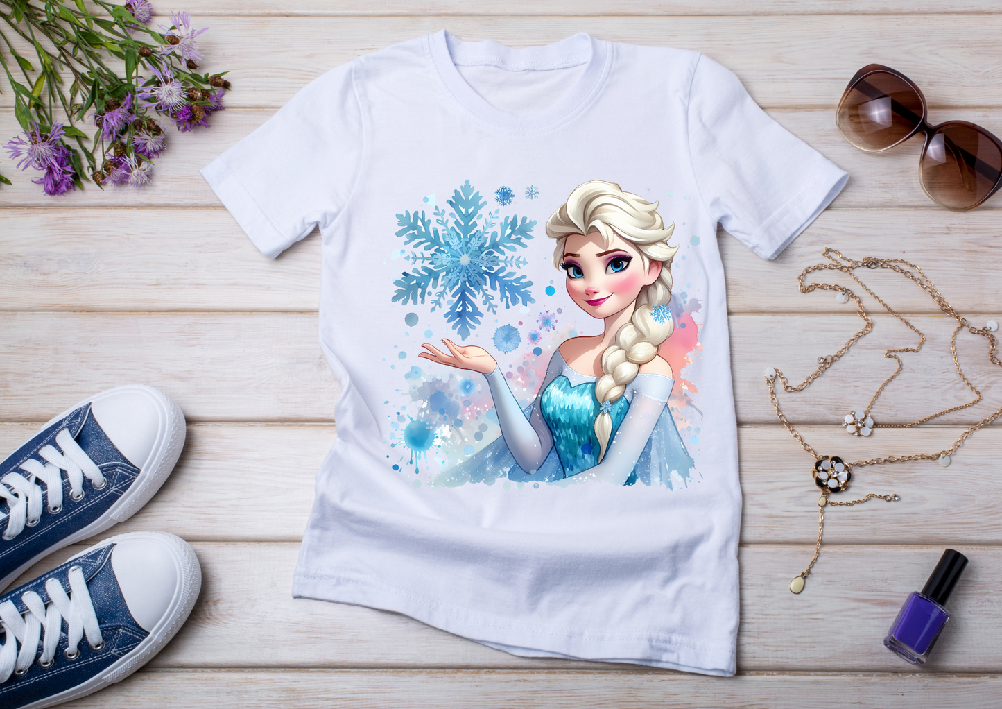 T-shirt enfant Anna & Elsa