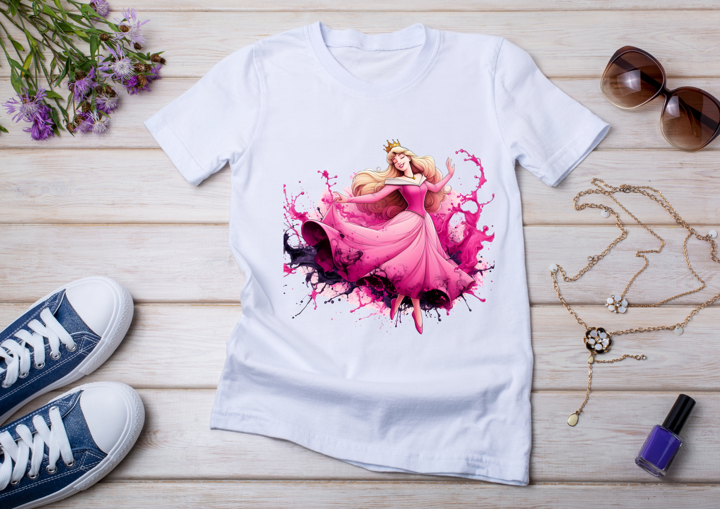 T-shirt enfant Princesse Aurore – La Belle au Bois Dormant