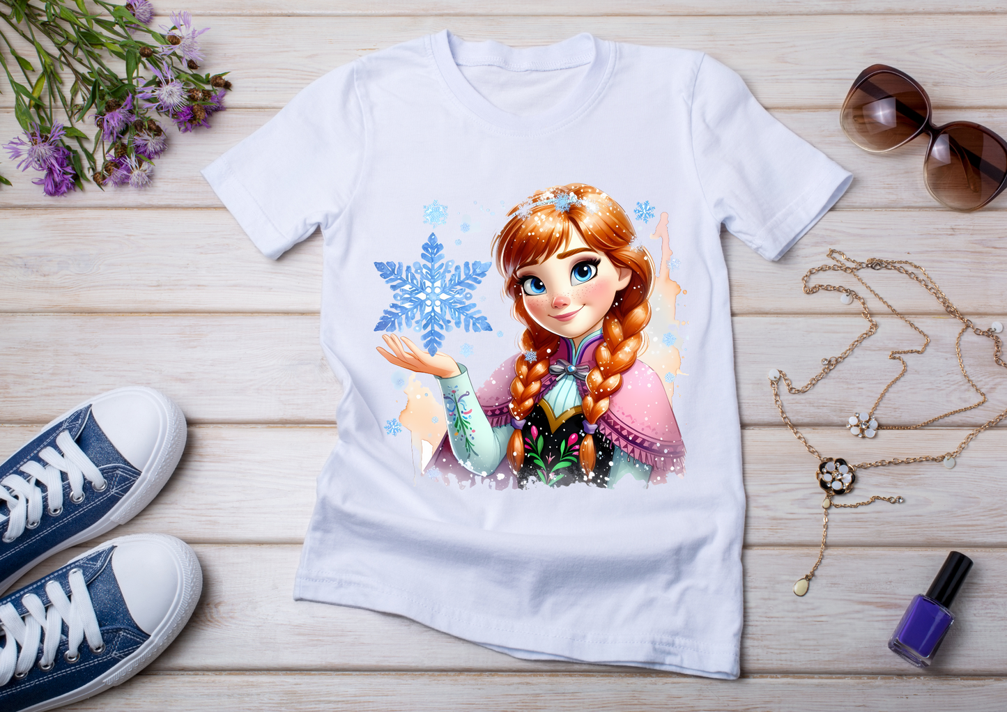 T-shirt enfant Anna & Elsa