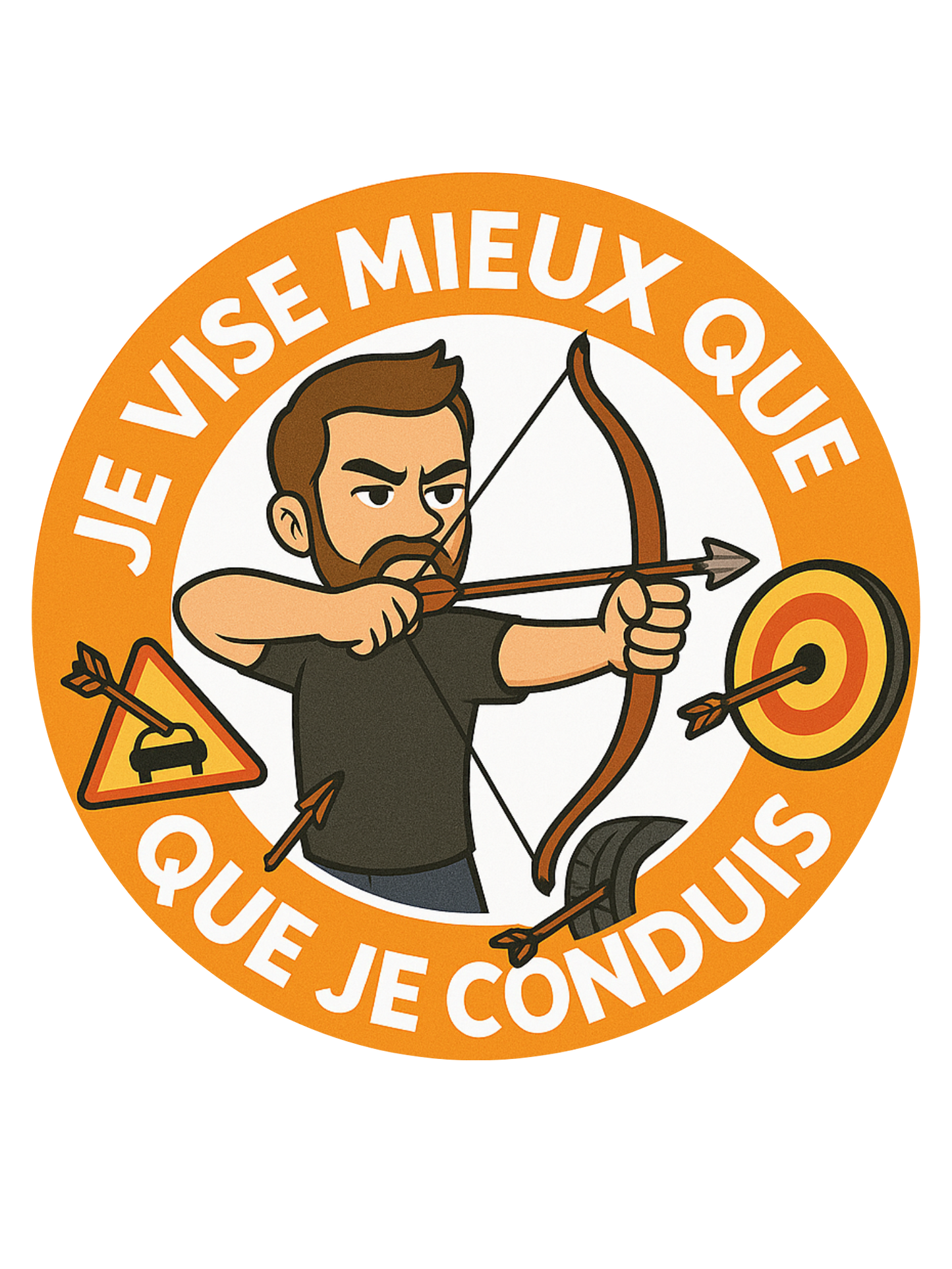 Stickers Voiture – Collection Tir à l’Arc 🎯