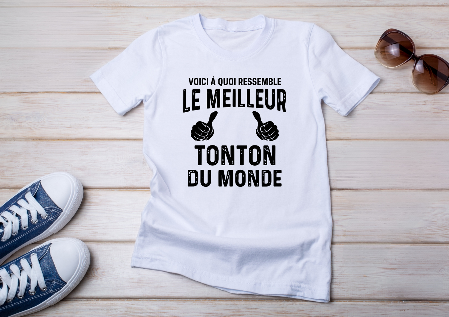 👕 T-Shirt "Voici à quoi ressemble le meilleur Tonton du monde" 👍