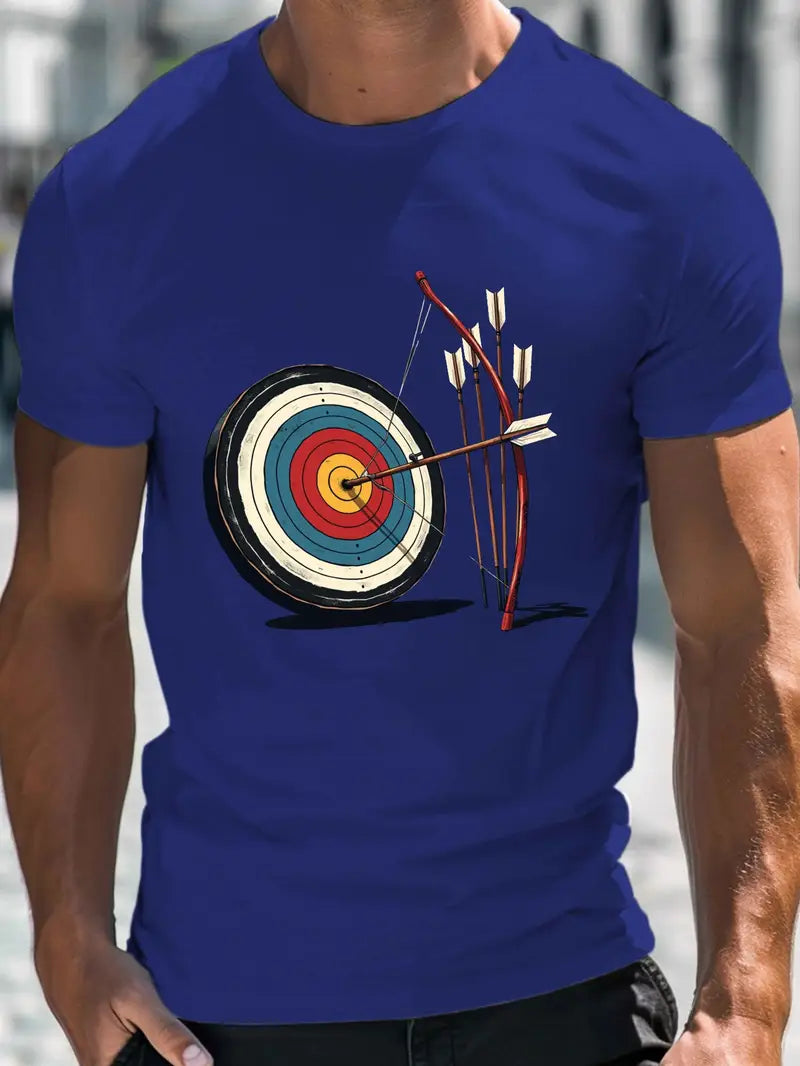 🎯 Tee-shirt Homme "ARCHERY TARGET" - Le style sobre des archers passionnés