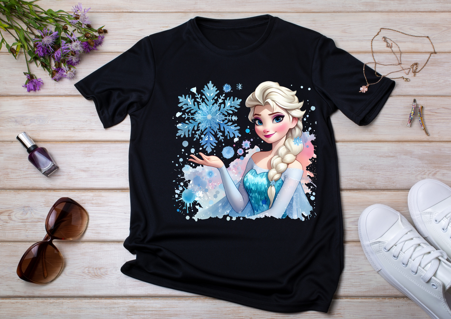 T-shirt enfant Anna & Elsa