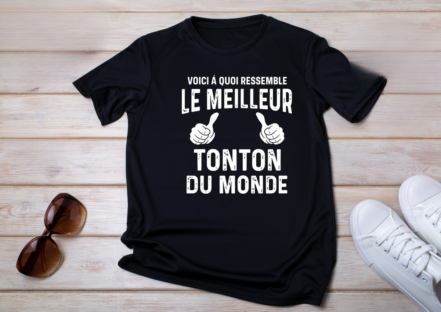 👕 T-Shirt "Voici à quoi ressemble le meilleur Tonton du monde" 👍