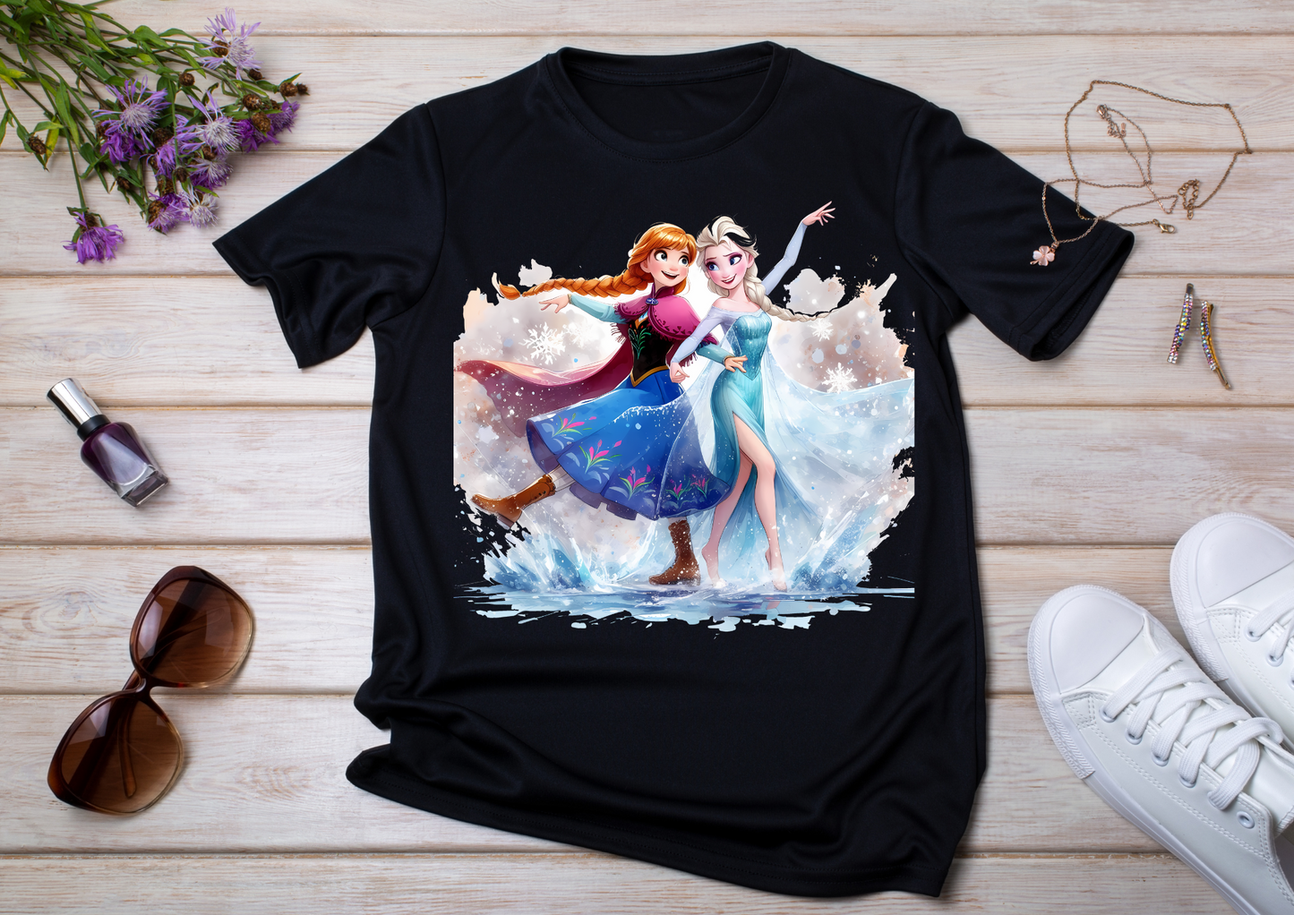 T-shirt enfant Anna & Elsa