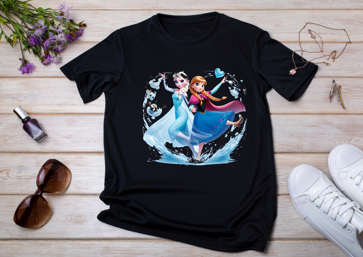 T-shirt enfant Anna & Elsa