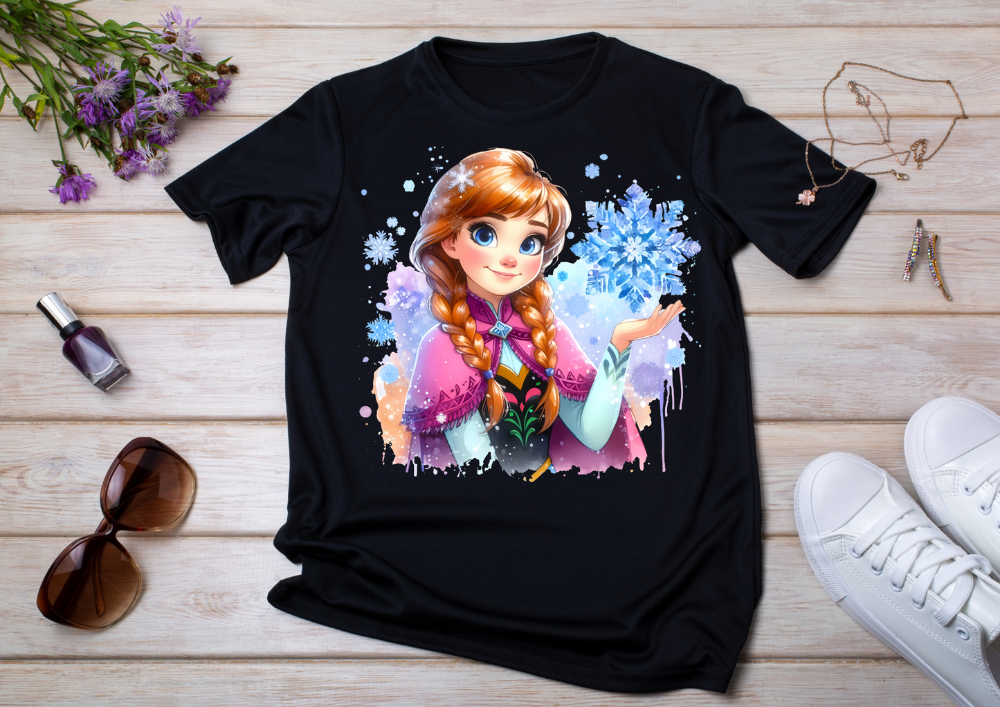 T-shirt enfant Anna & Elsa