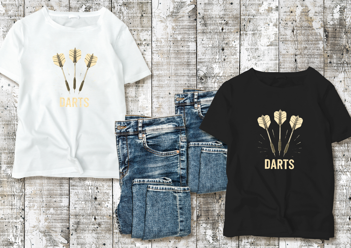 T-shirt Homme "DARTS" - Passion Fléchettes 🎯