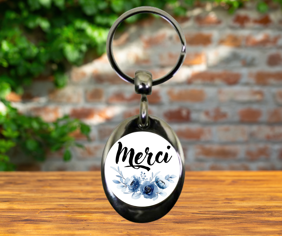 Porte clé jeton de caddie Maitre et Maitresse