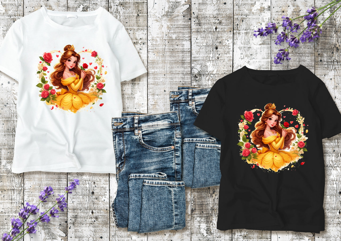 T-shirt enfant Princesse Belle (La Belle et la Bête)