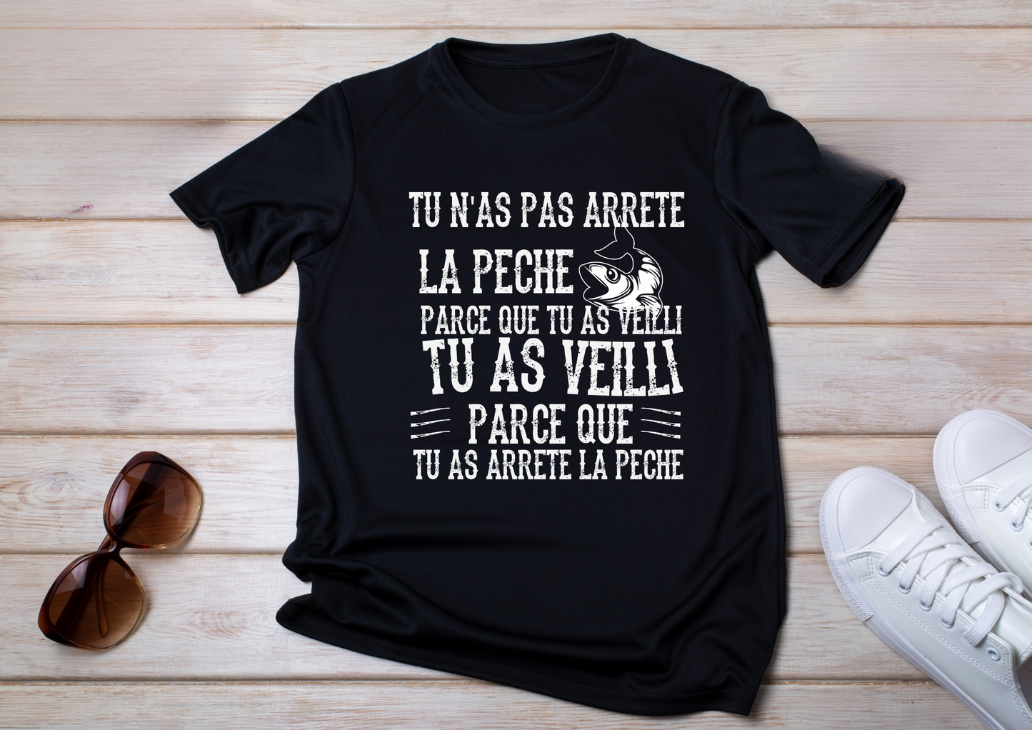 đŁ T-shirt Humour PĂȘche â ModĂšles drĂŽles pour passionnĂ©s !