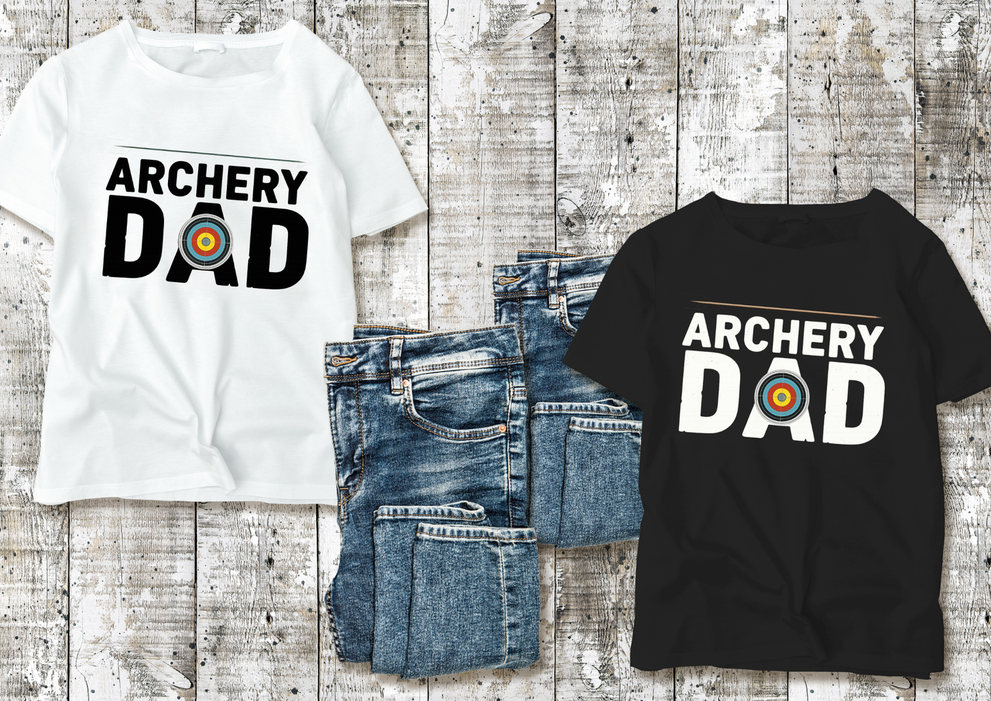 🎯👨👧👦 Tee-shirt "ARCHERY DAD" - Fier papa d’archer