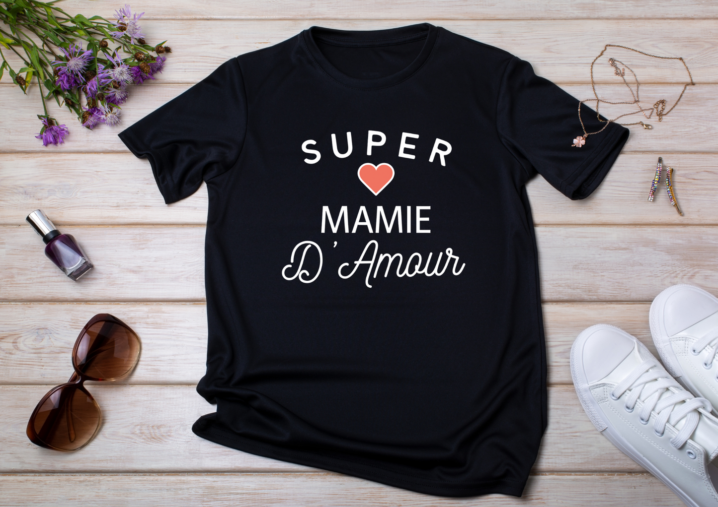 👵 T-shirt "Super Mamie d'Amour"