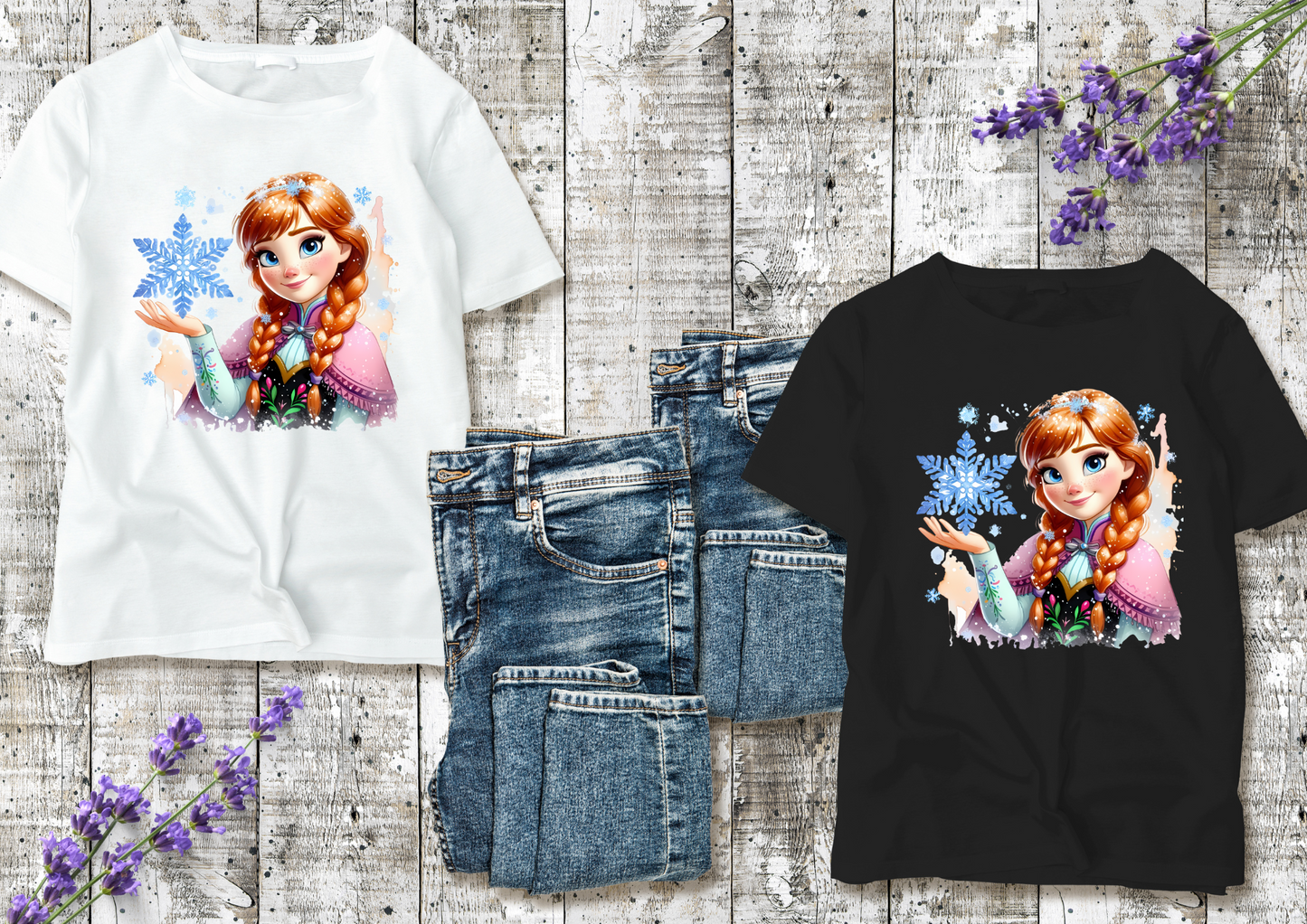 T-shirt enfant Anna & Elsa