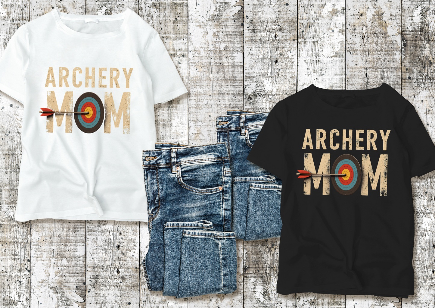 🎯 Tee-shirt "ARCHERY MOM" - Style Décontracté pour les Mamans Passionnées