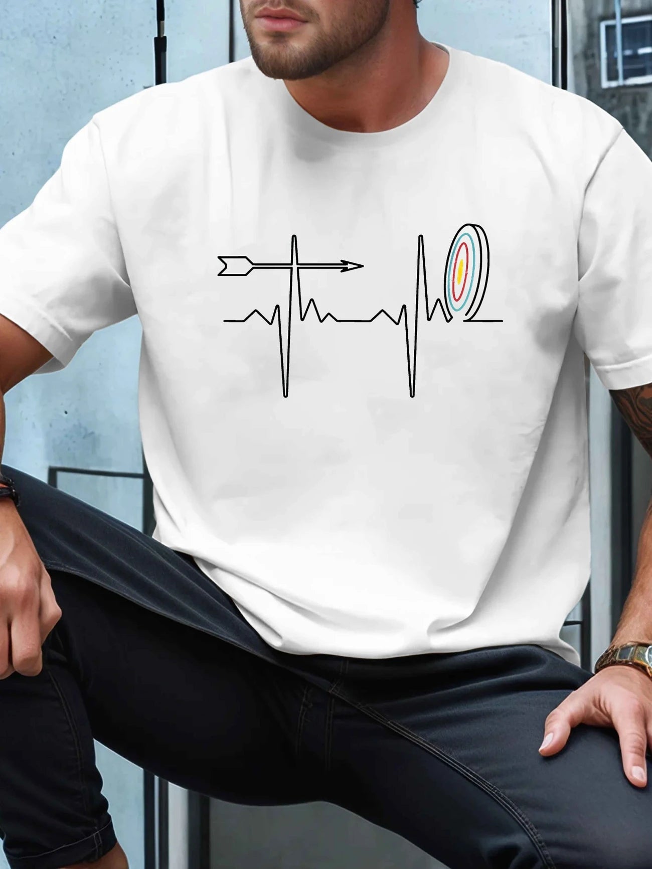 T-shirt Archerie – Battement de cœur & cible