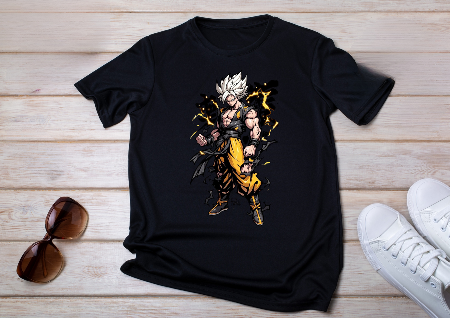 ⚡ T-shirt Super Guerrier – Transformation Ultime