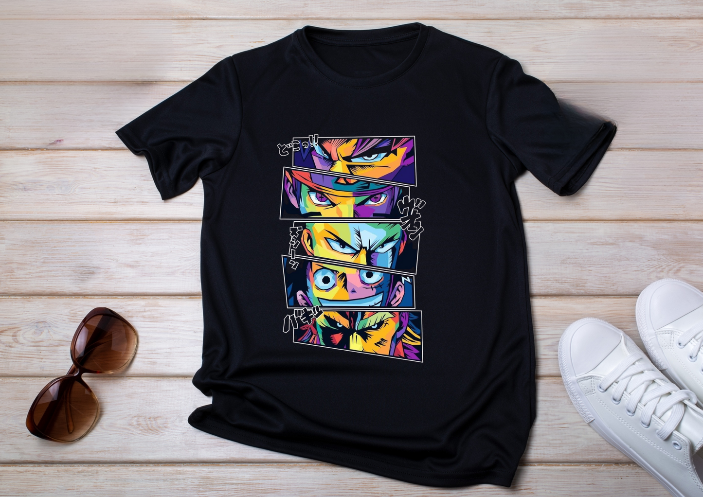 ⚡ T-shirt Anime Héros – Regard de Guerriers enfants