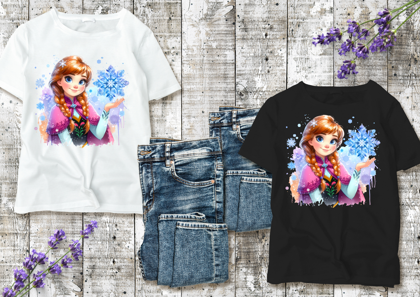 T-shirt enfant Anna & Elsa