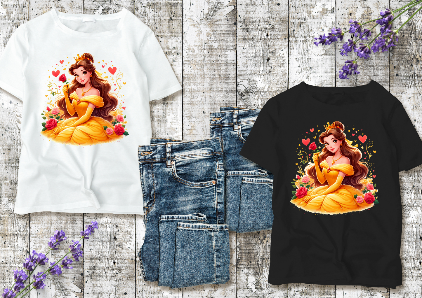 T-shirt enfant Princesse Belle (La Belle et la Bête)
