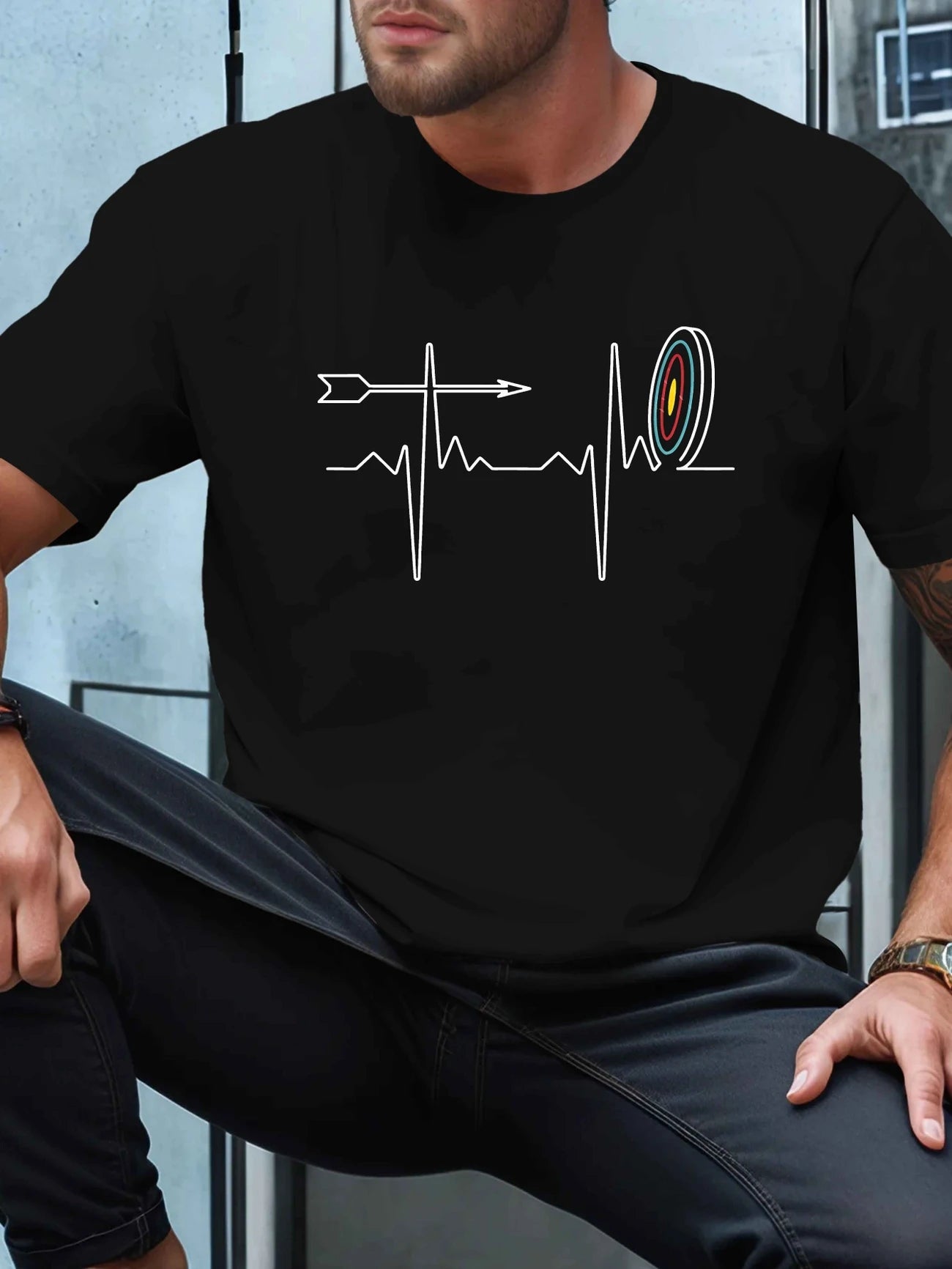 T-shirt Archerie – Battement de cœur & cible