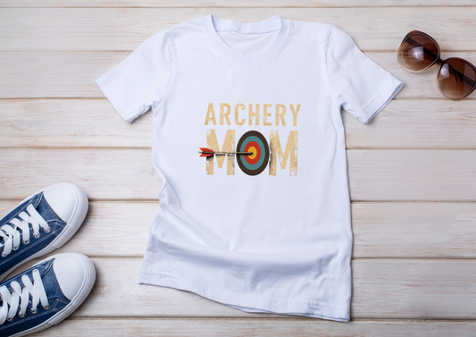 🎯 "ARCHERY MOM" T-Shirt - Casual Style for Passionate Moms