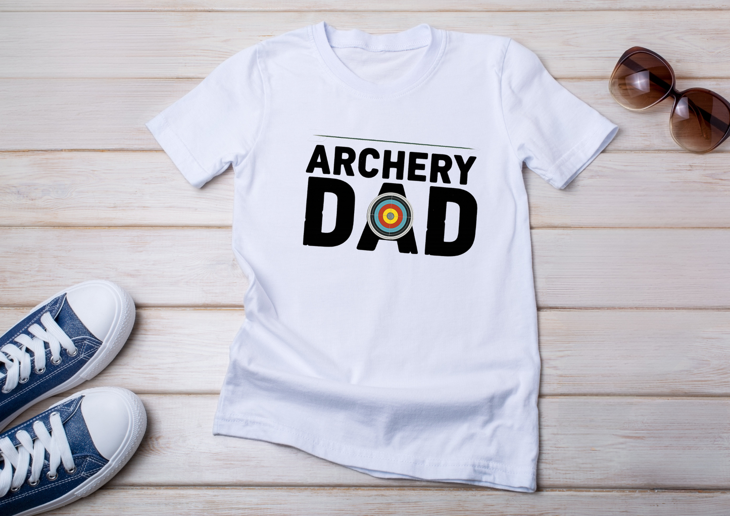 🎯👨👧👦 Tee-shirt "ARCHERY DAD" - Fier papa d’archer