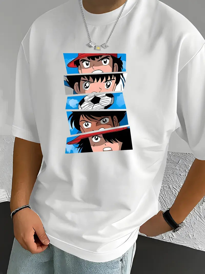 T-shirt Manga "Captain Tsubasa" – Visages de Légende