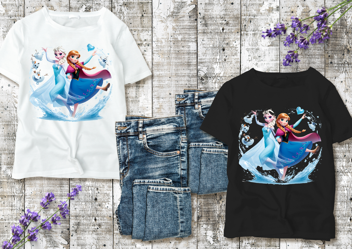 T-shirt enfant Anna & Elsa
