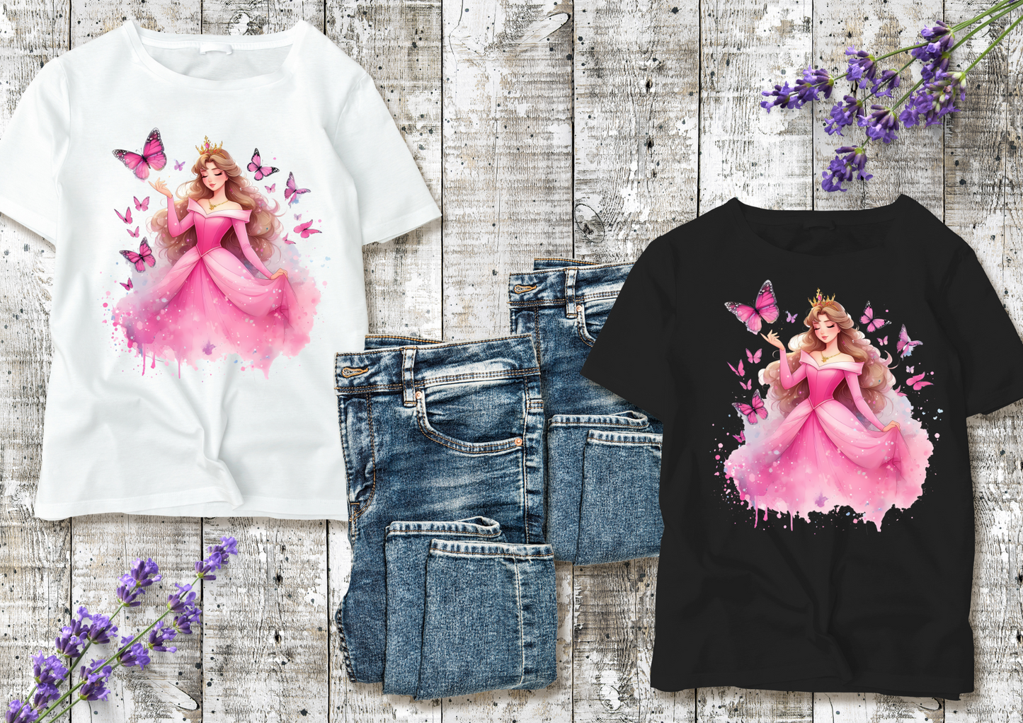 T-shirt enfant Princesse Aurore – La Belle au Bois Dormant