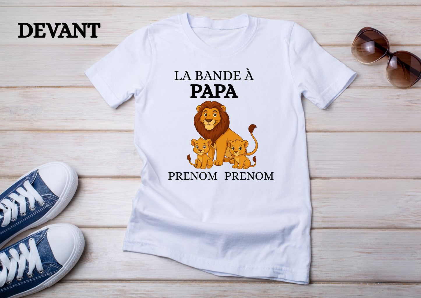 👕 T-shirt "La bande à Papa" personnalisé