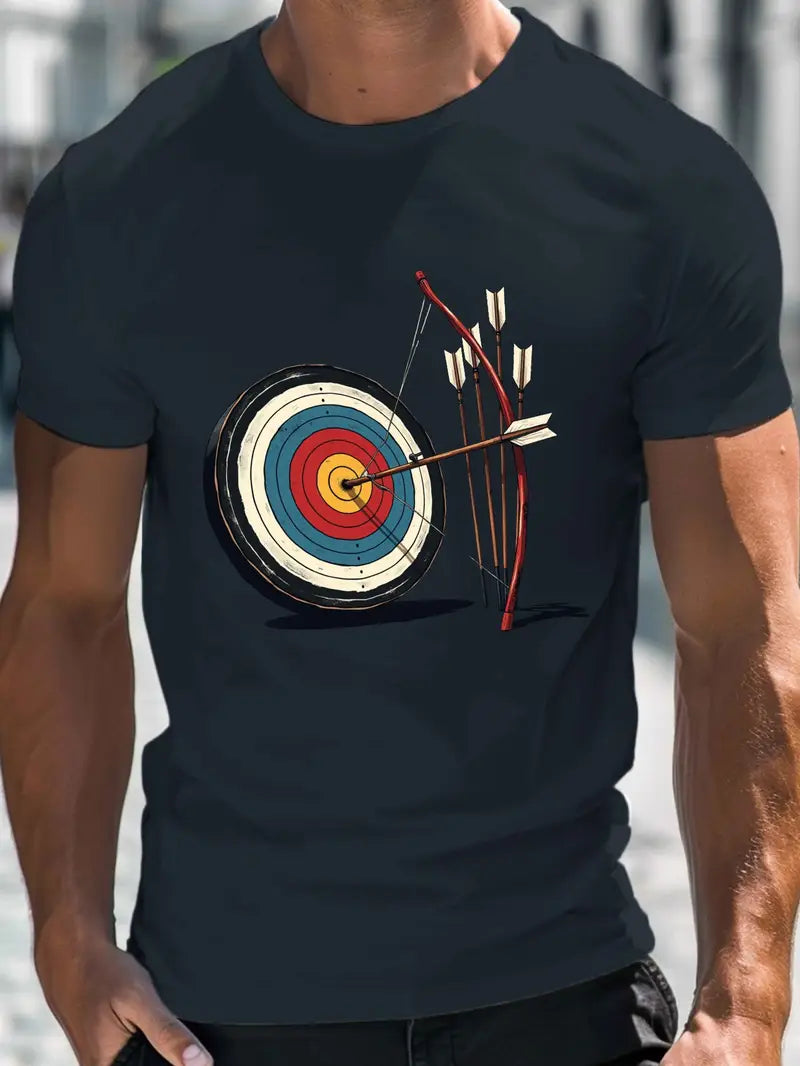 🎯 Tee-shirt Homme "ARCHERY TARGET" - Le style sobre des archers passionnés