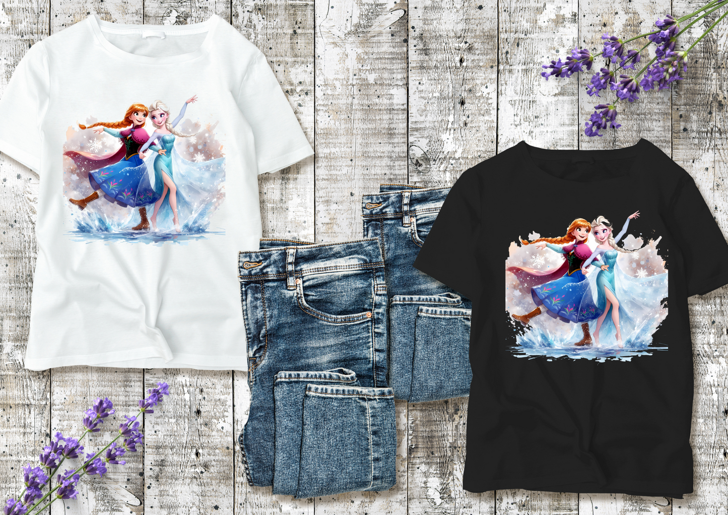 T-shirt enfant Anna & Elsa