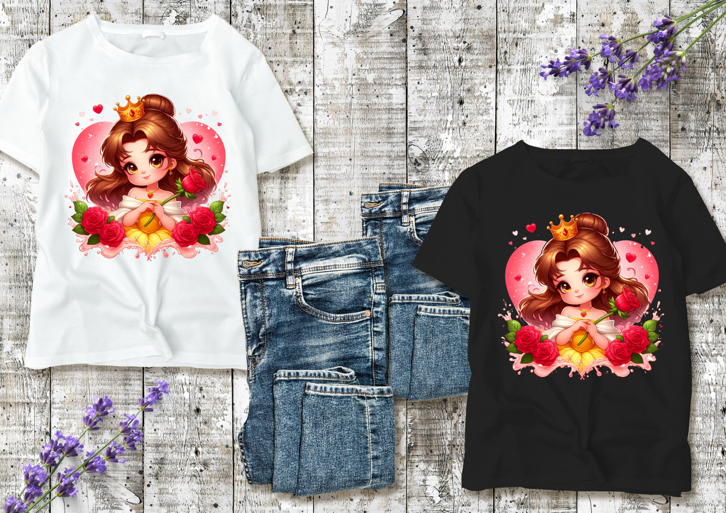 T-shirt enfant Princesse Belle (La Belle et la Bête)