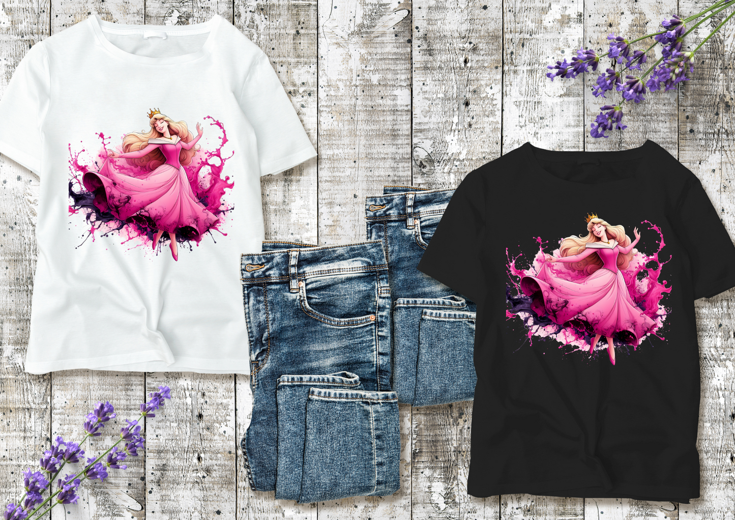T-shirt enfant Princesse Aurore – La Belle au Bois Dormant