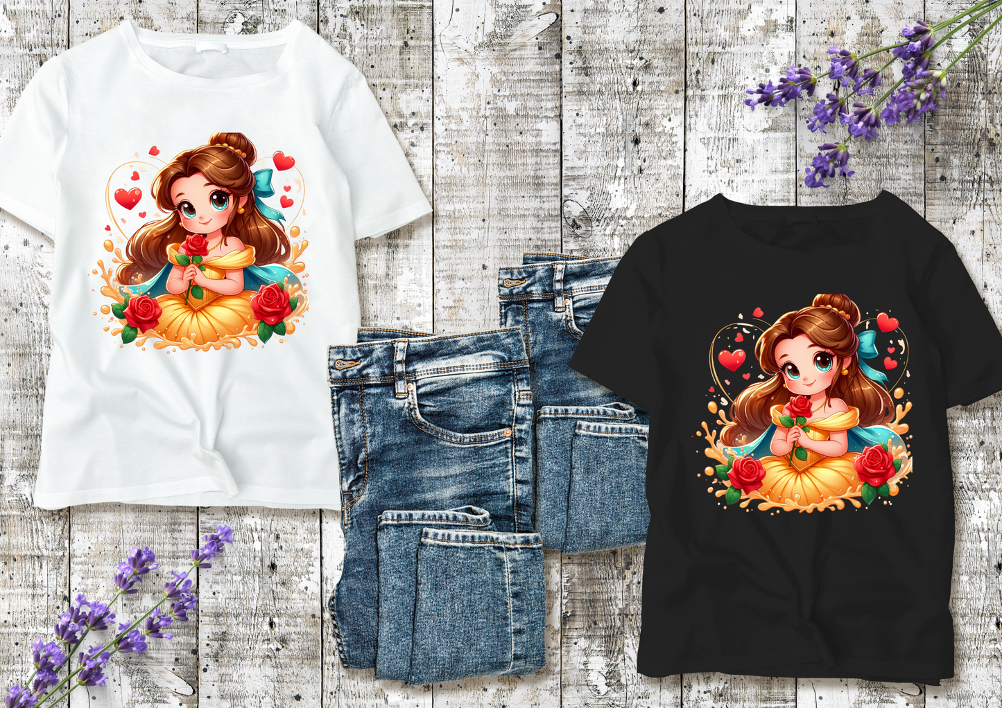 T-shirt enfant Princesse Belle (La Belle et la Bête)